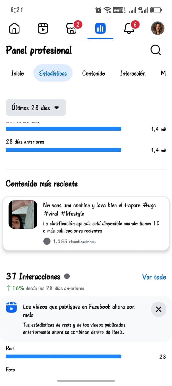 Richell creando contenido